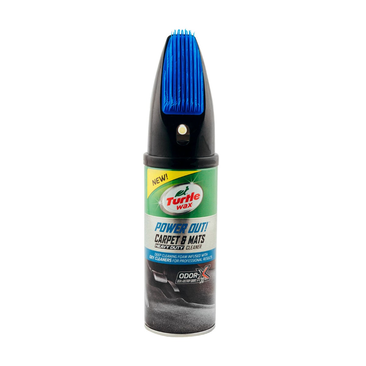 Аерозольний очисник текстильних та гумових килимків Turtle Wax Carpet &amp; Mats Cleaner з щіткою, 400 мл