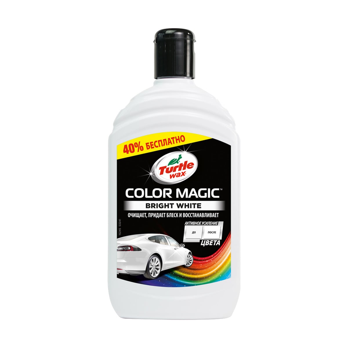 Кольоровий поліроль Turtle Wax Color Magic Extra Fill білий, 500 мл