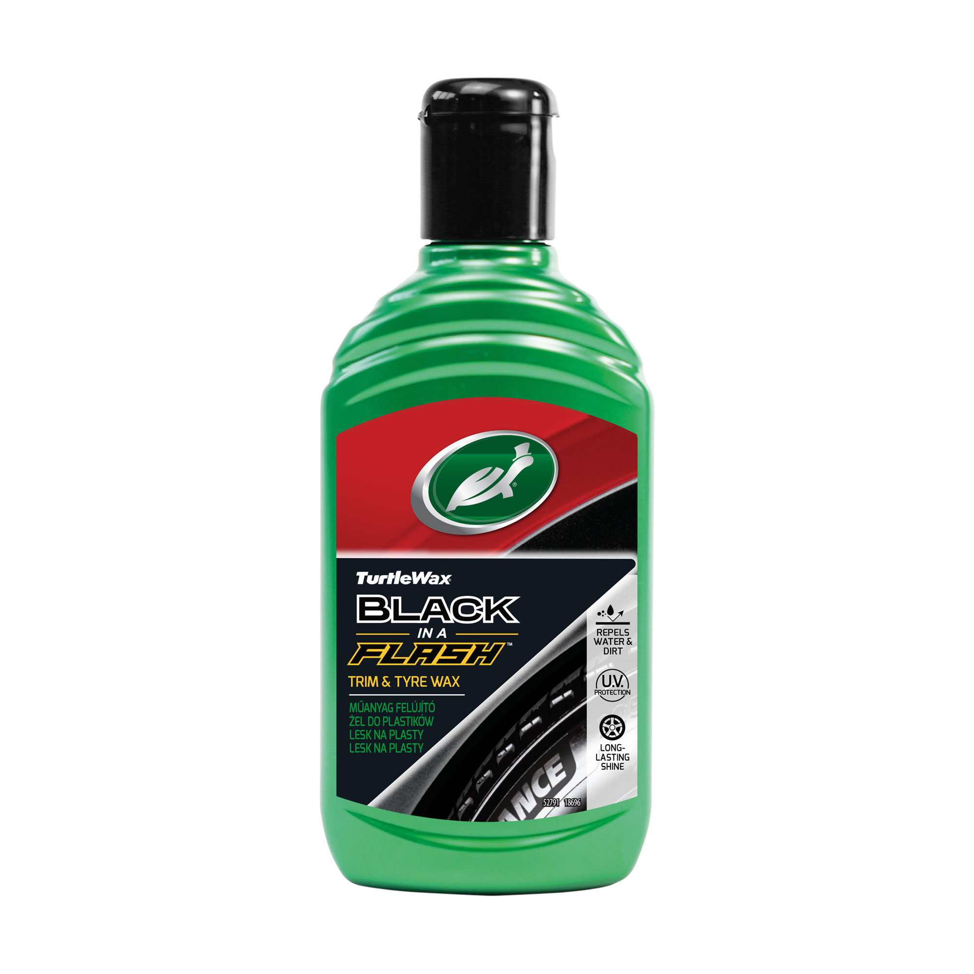 Поліроль-гель відновник пластику Turtle Wax Black In A Flash, 300 мл