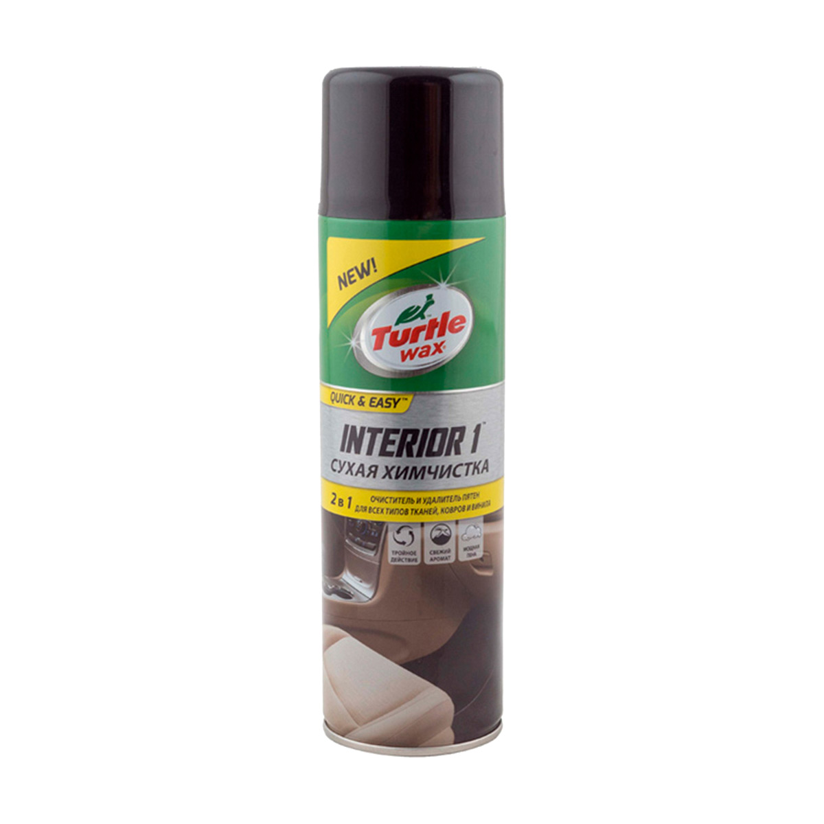 Суха хімчистка Turtle Wax Interior 1 із нейтралізатором запахів, 500 мл